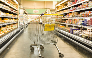 shopping cart in isle