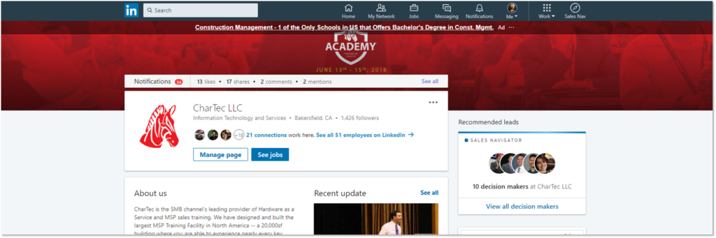 CharTec on LinkedIn 